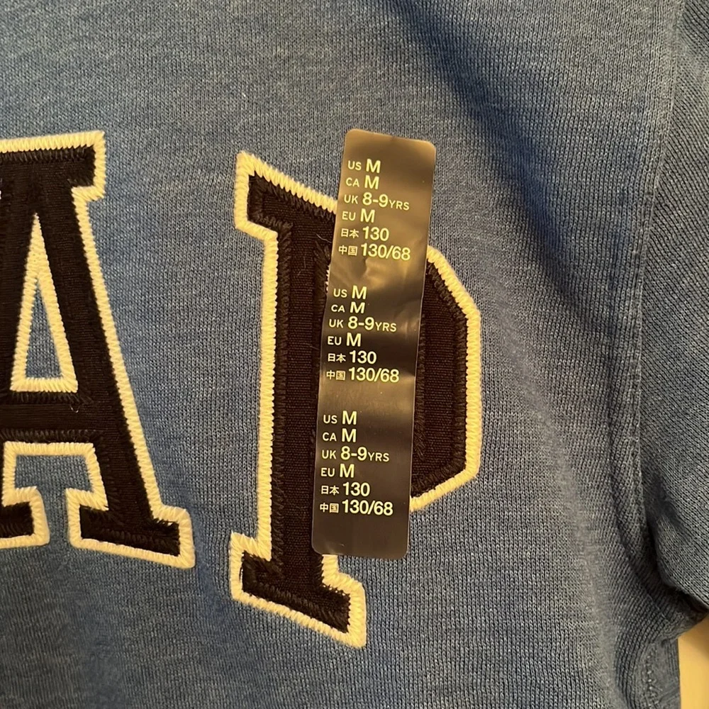 Gap Kids Royal Blue Cotton-Blend Hoodie Sweatshirt Gift-ready Medium 8-9